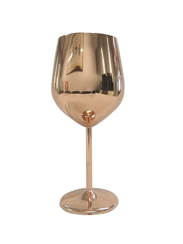 rose golden wine cup